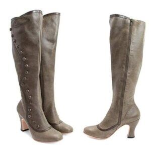 John‎ Fluevog Miracles Lourdes Olive Boots Women Size 7
